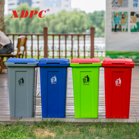 Poubelle en plastique certifié ce, 50l, différentes tailles de déchets