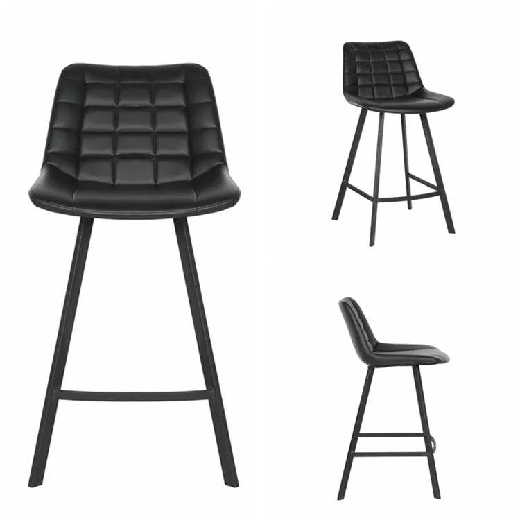 Современный дизайн табурет де бар <span class=keywords><strong>мебель</strong></span> кожа Тики Бар металлический барный стул современный