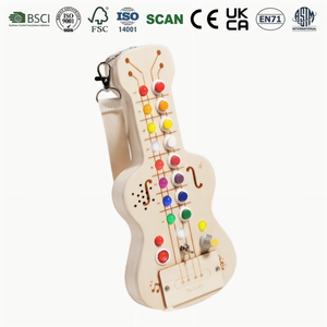 Maracas in Legno per Bambini con <span class=keywords><strong>Spartito</strong></span> Musicale, Strumenti Musicali in Legno Non Tossici per Bambini - Product Image 1