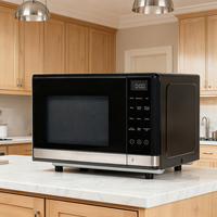 Four à micro-ondes numérique en acier inoxydable de 17 L, 3000 W, avec contrôle tactile, friteuse à air et grill, pour usage domestique en cuisine