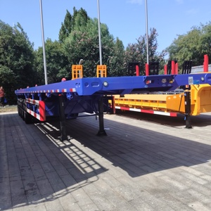 Semirremolque de Plataforma Plana para Transporte de Contenedores de 50 Toneladas y 13 Metros, 3 Ejes, Producto Popular de Fábrica - Product Image 4