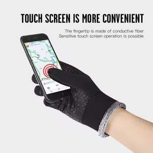 Gants d'hiver chauds pour sports de plein air, imperméables, coupe-vent, à doigts complets, pour vélo, moto, course à pied, compatibles écran tactile - Product Image 5