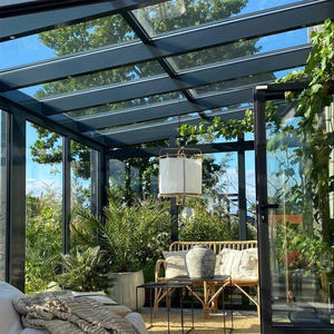 D-TOP NFRC serre <span class=keywords><strong>solaire</strong></span> maison en verre maison préfabriquée véranda <span class=keywords><strong>de</strong></span> <span class=keywords><strong>jardin</strong></span> en verre préfabriquée pour véranda manuelle vert <span class=keywords><strong>de</strong></span> maison - Product Image 2