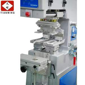 Automatic single color double-head ink cup Toy pad printing <b>machine</b> - Product Image 2