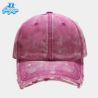 Gorra de Béisbol Trucker Unisex Vintage con Logotipo Personalizado al por Mayor, Ajustable, Teñida, Desgastada y Lavada