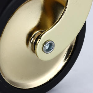 Leifengta Source Factory 3-Zoll-Restaurantwagen Rollen Speisewagen Hotel Trolley Rollen Retro Rollen Gold Caster Wheels - Product Image 2