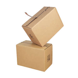 Caja de Envío con Logotipo Personalizado, Ecológica, de Cartón Corrugado, Autosellable, con Tiras Adhesivas, Caja con Cierre de Cremallera, Materiales Reciclados - Product Image 1