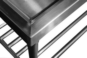 VICTORY KITCHEN Offre Spéciale Évier de cuisine carré en acier inoxydable avec égouttoir pour hôtels hôpitaux avec 1 bassin à droite - Product Image 4