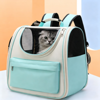 Sac à dos de transport pour animaux de compagnie de luxe moderne, type capsule spatiale, grande capacité, en tissu Oxford respirant, portable pour chats et chiens