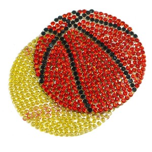 Retro Bóng Rổ Bóng Đá Kim Cương Motif Sticker sắt-<span class=keywords><strong>on</strong></span> sáng tạo hat Jersey Bóng Đính sửa chữa Hot <span class=keywords><strong>CZ</strong></span> pha lê Rhinestone vá - Product Image 3