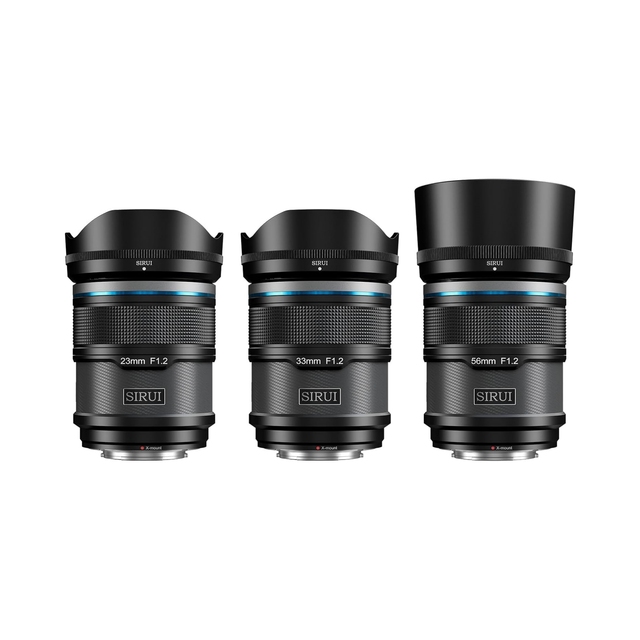 SIRUI Sniper Autofocus Lens Set, 23mm, 33mm, 56mm, F1.2 Wide Angle APS-C Camera Lens for Z Mount, Black