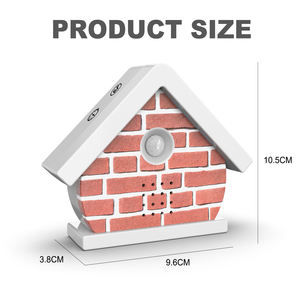 PIR Hareket Sensörlü Kuş Ses Kutusu Özelleştirilebilir Işık Gerçekçi Kuş Sesleri Beyaz Gürültü Ses Sistemi Dış Mekan Bahçe Avlusu Veranda için - Product Image 4