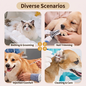 Soporte de Ducha Plegable Portátil de Acero Inoxidable para Bañar Perros y Gatos - Product Image 2