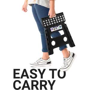 Taburete plegable antideslizante de primera calidad Luckitec Material PP Ligero y mango Capacidad de 300 libras Característica extraíble - Product Image 3