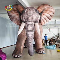 Éléphant gonflable réaliste de défilé d'animal d'éclairage décoratif fait sur commande de partie extérieure à vendre