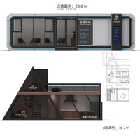 Cabine portable Apple à prix d'usine, cabine capsule de haute qualité, maisons faciles à construire pour le camping et le tourisme