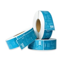 Étiquettes autocollantes personnalisées en forme d'avion pour scellage de boîtes, transparentes, avec logo et marques déposées, estampage à chaud or, petite série