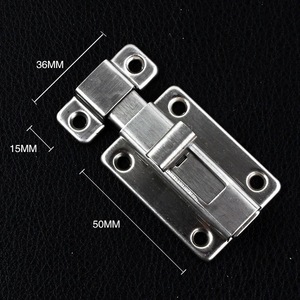 Ferramenta per Mobili all'Ingrosso, Chiavistello Moderno e Semplice per Porte in Legno da Bagno, Montaggio Superficiale, Manuale, Antifurto - Product Image 2