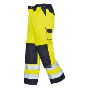 PORTWEST - TX51YNRXS Lyon hi-vis Amarillo/Azul Marino pantalón-EAN 5036108290291 ROPA DE TRABAJO DE LA HI-VIS - Product Image 1