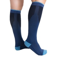 Chaussettes de compression sportives à soutien graduel, chaussettes longues de compression pour mollets, chaussettes de compression élastiques pour la course et le cyclisme