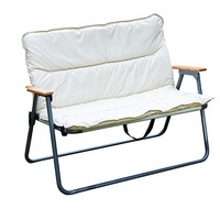 Chaise double pliante confortable et écologique Ming Chan pour le camping, les pique-niques, la pêche, la plage et le jardin