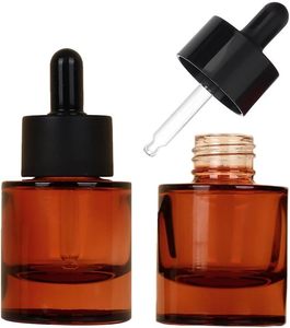 Envases de Vidrio Transparente de Lujo para Cosméticos, Goteros para Aceites Esenciales y Cuidado de la Piel, Superficie Personalizable - Product Image 1