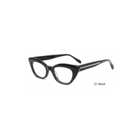 Montures de lunettes optiques en acétate œil-de-chat pour femmes, montures de vue tendance, OEM ODM, logo personnalisé