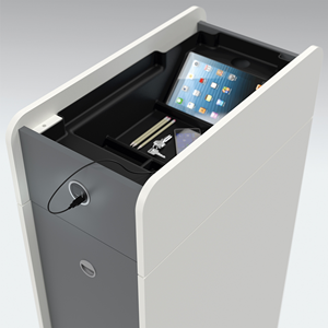 Concepto de oficina de fabricación alemana Q Gabinete base Extraíble Duo Cajones 413X900X1340mm Melamina Hogar Oficina Taller Escuela Moderna - Product Image 4