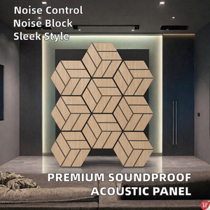 Pannelli Acustici in Legno Akupanel, Pannelli 3D da Parete, Pannelli Fonoassorbenti Impermeabili in MDF, <span class=keywords><strong>Design</strong></span> Moderno per <span class=keywords><strong>Studio</strong></span> - Product Image 5