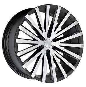 Novo <span class=keywords><strong>22</strong></span> 24 Polegada Liga de Alumínio Fundição Rodas Carro 6x114.3 6x139.7 Jantes para SUV/caminhão acabamento preto navio pronto - Product Image 3