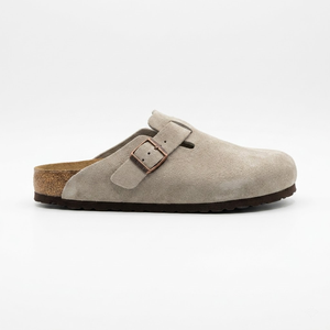 Fabricant de sabots Boston Birkenstock écologiques et durables en cuir suédé, mules orthopédiques, vente en gros, logo personnalisé, usine - Product Image 1