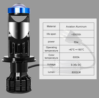 OEM P5 LED phares haute puissance H4 mini ampoule de projecteur H7 mini bi led projecteur laser lentille h7 h4 P5
