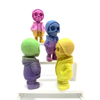 Nouvelle Poupée Squelette d'Halloween Transfrontalière Imprimée en 3D PLA, Décoration Créative, Accessoire de Scène d'Ambiance, DIY Abstrait