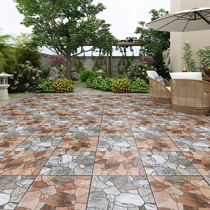 Gạch lát sân ngoài trời cổ điển 400x400, gạch lát sân vườn, ban công biệt thự, chống trơn, kiểu cổ - Product Image 3