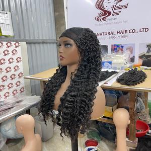 Venta al por mayor de pelo crudo vietnamita de onda profunda pelucas de encaje completo de cierre de encaje HD pelucas de extensión de alta calidad para las mujeres negras - Product Image 4