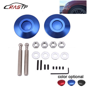 CRASTP Serrures de capot en aluminium 62 mm à dégagement rapide pour modification automobile bleu - Product Image 1