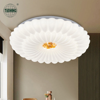 Enfants chambre télécommande dimmable acrylique moderne forme de fleur led plafonnier
