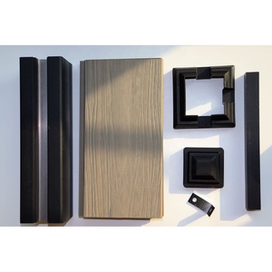Poteau en aluminium européen de 6 pieds, gaufré, modélisation 3D, écologique, imperméable, installation facile, <span class=keywords><strong>clôture</strong></span> extérieure moderne de qualité supérieure - Product Image 6