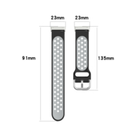 Profitez d'un bracelet de montre en silicone double couleur universel pour Fitbit Versa 4 3 Sense 2 Smartwatch Adaptateur en métal Bracelet de montre intelligent
