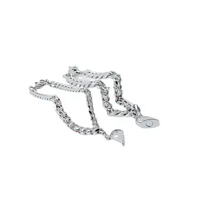 European and American personalized titanium steel love bracelet design, heart-shaped magnetic attraction love couple bracelet