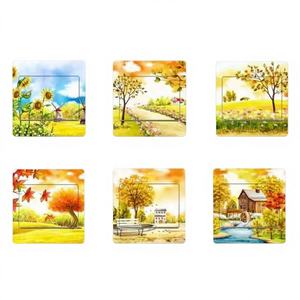 Papier peint mural en PVC auto-adhésif moderne et écologique K-740172909486, motif papillon et herbe, pour la décoration de la maison - Product Image 1