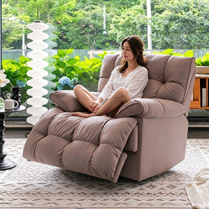 Sans Luxury <b>White</b> Adjustable Footrest Ergonomic Lounge 180 Degree Reclining Chair Power Recliner - Product Image 3