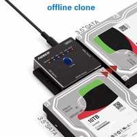 FIDECO aluminio 2,5 3,5 IDE SATA USB 3,0 Disco Duro fuera de línea clon 2,5 SSD SATA USB 3,0 HDD IDE adaptador