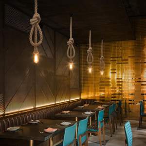 Portalámparas E27 Vintage Edison Rústico Colgante con Cuerda <span class=keywords><strong>de</strong></span> Cáñamo <span class=keywords><strong>de</strong></span> 2m y Base <span class=keywords><strong>de</strong></span> Rosca <span class=keywords><strong>de</strong></span> Seguridad para Uso en Interiores - Product Image 5