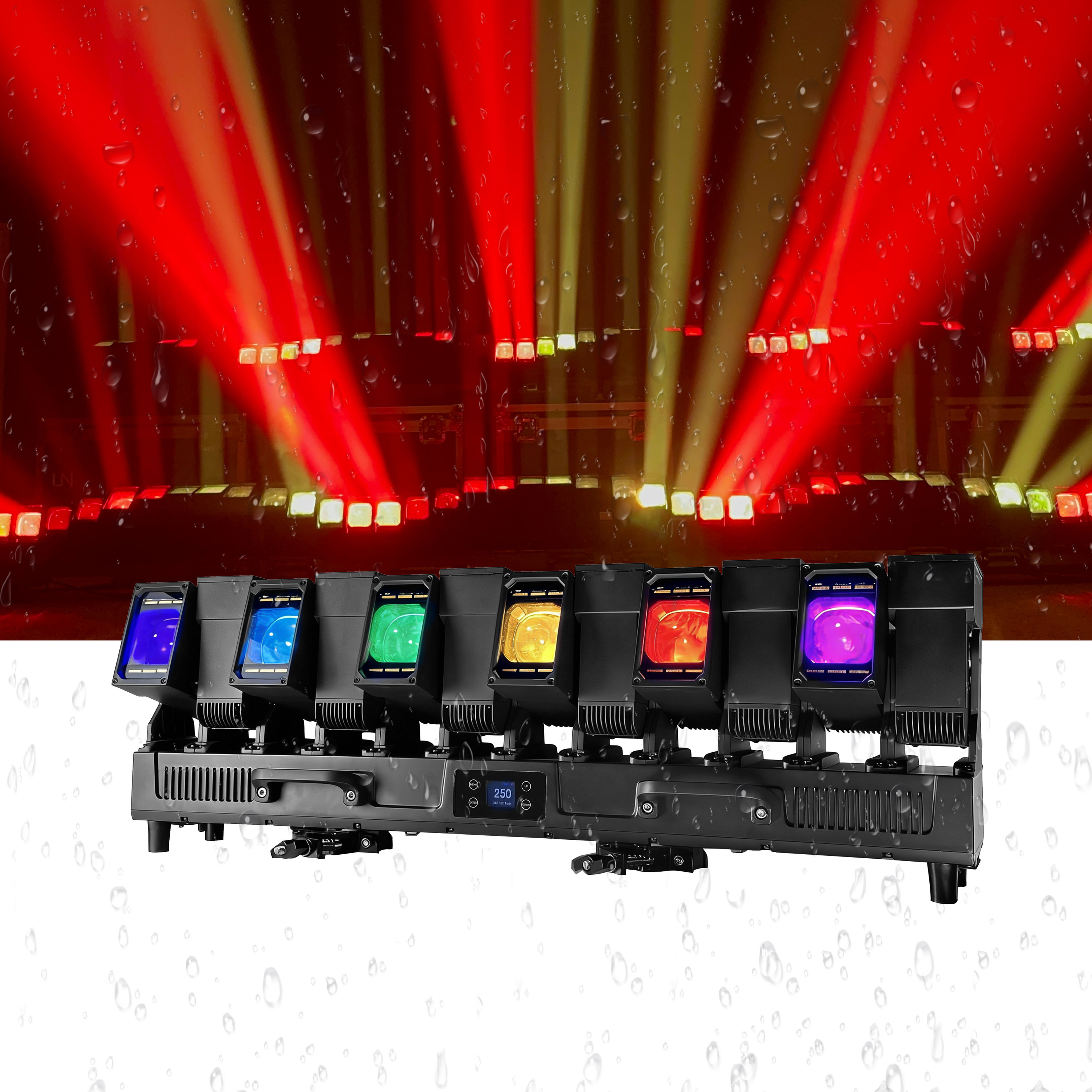 LiRo IP66 RGBW Pixel Beam Wash Strobe LED Bar Light 12x60W for Event Concert Lighting