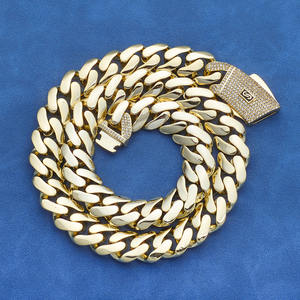 NUOAY Collier chaîne cubaine en argent 925 avec fermoir en moissanite glacé Style Hip Hop Pass Diamond Test Bijoux fins pour femmes hommes - Product Image 6