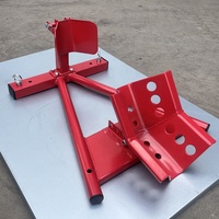 Support de roue de moto réglable en acier, protection contre la corrosion, conception détachable pour roues de 16 à 21 pouces, pince de roue pour moto