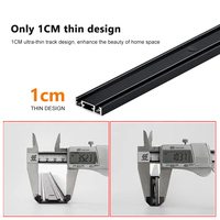 EDGEARC éclairage sur rail commercial en aluminium système intelligent d'éclairage sur rail magnétique ultra-mince à LED blanche monté en surface