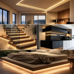 Venta <span class=keywords><strong>Directa</strong></span> de Fábrica, Tira de Luz LED COB 24V 12V CE, FCC, RoHS, Alto Brillo 90RA, Súper Flexible para Interiores, Habitaciones, Vitrinas - Product Image 6