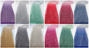 Regenbogenfarbener Luxus-Pailletten-Stickstoff Afrikanischer Nigerianischer Paillettenstoff <span class=keywords><strong>Meterware</strong></span> - Product Image 2